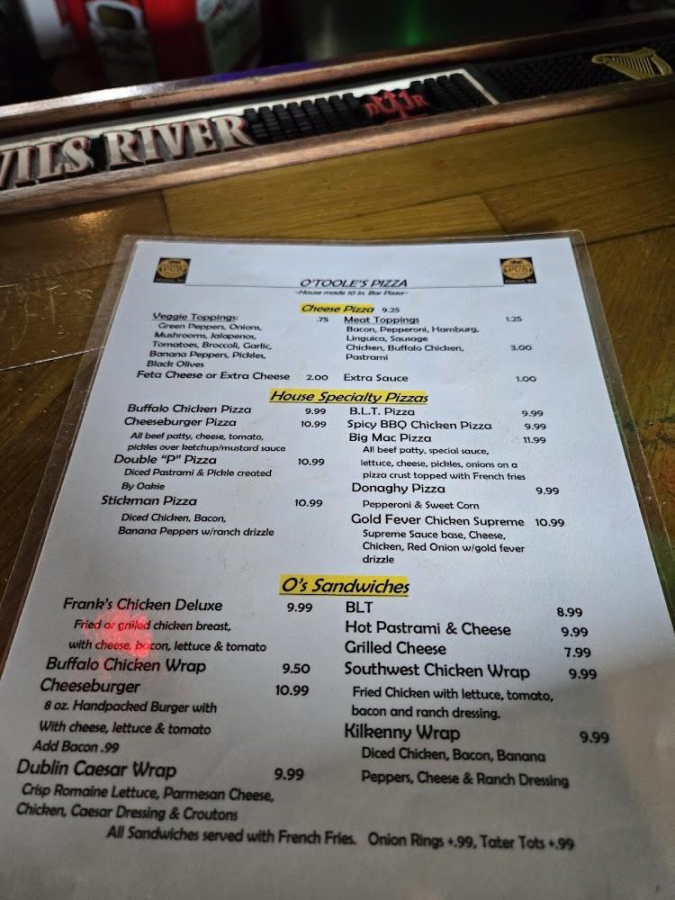 O'Toole's Pub Menu image 4